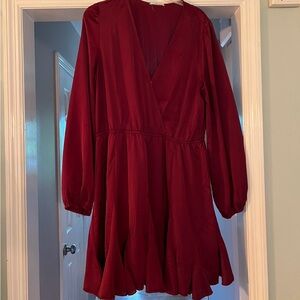 Chic Soul Boutique Dress, Wine Red